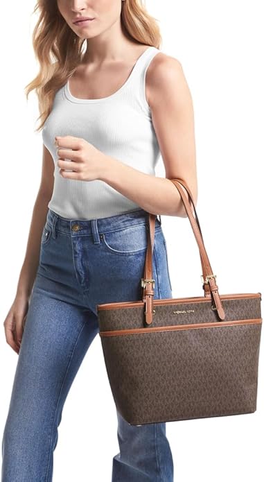 Michael Kors Women's Brown Winston Medium Zip Tote Bag | Michael Kors In Lebanon