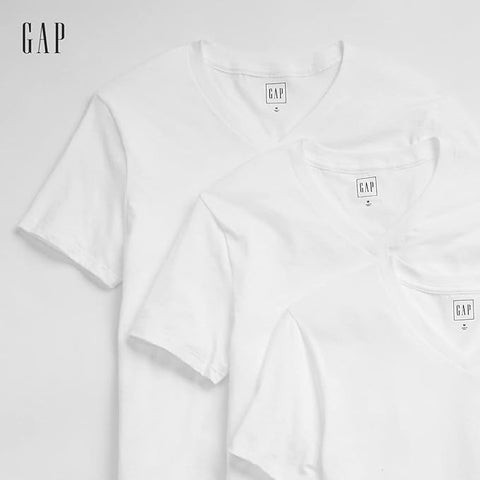 Gap Men's White Cotton Herren T-Shirt | Gap In Lebanon