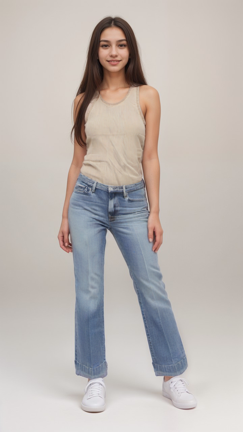 POMPdeLUX Girl's Off-White Tank Top | POMPdeLUX in Lebanon