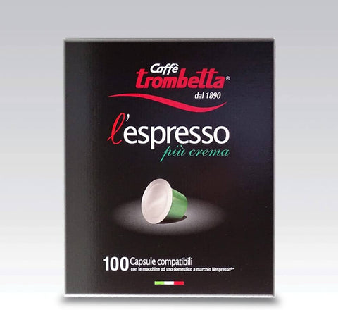 Caffe Trombetta l'espresso 100 Capsule  | Caffe Trombetta In Lebanon