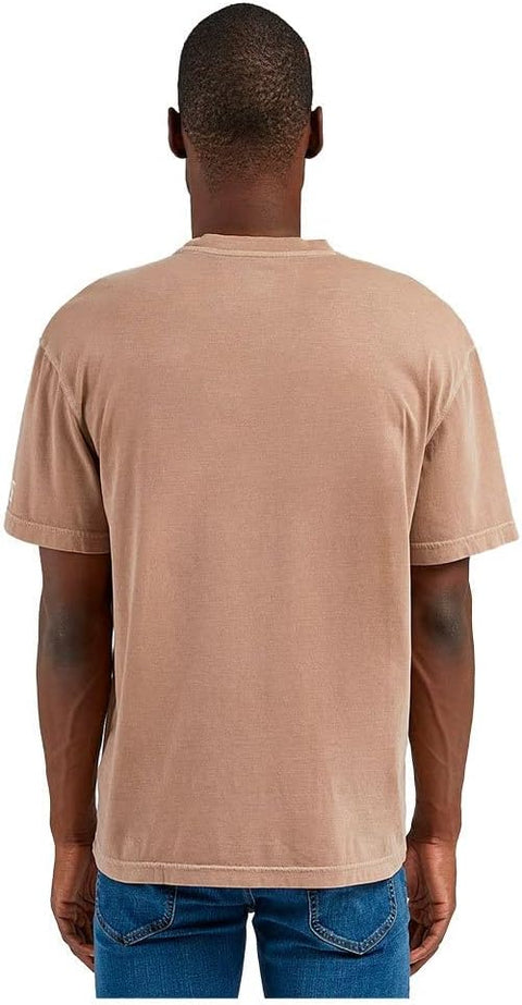Lee Men's Beige Light Umber Nat Dye Loose T-Shirt | Lee in Lebanon
