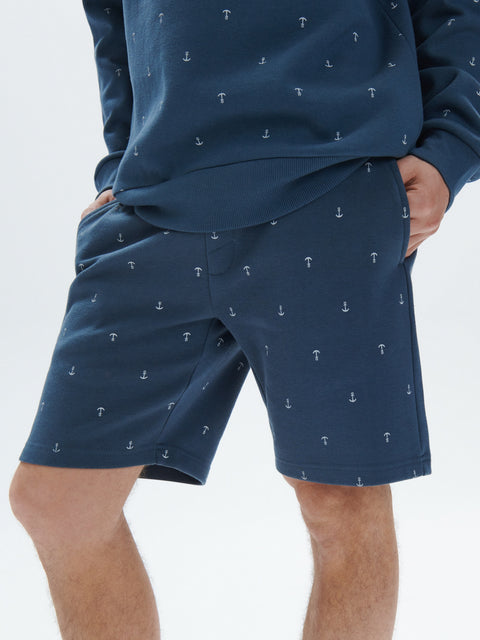 Sinsay Men's Navy Slim Short With A Print | Sinsay In Lebanon