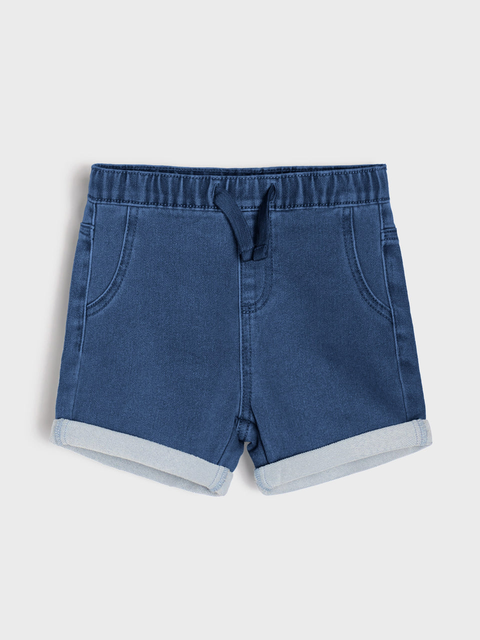 Sinsay Baby Girl's Navy Regular Fit Denim Short
