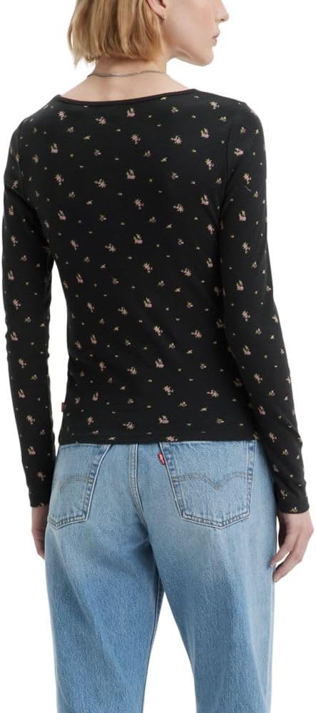Levi's Women's  Black Floral Blouse   | Levi's  In Lebanon
