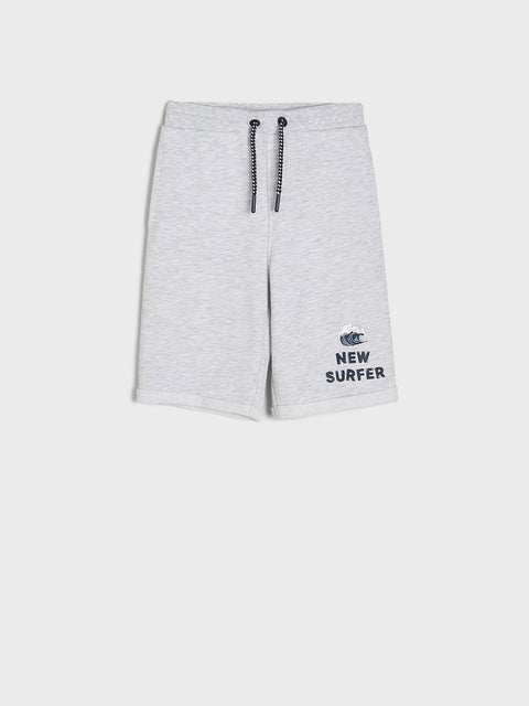 Sinsay Boy's Light Grey Short With A Print  | Sinsay In Lebanon