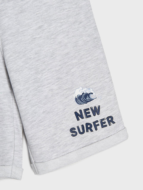 Sinsay Boy's Light Grey Short With A Print  | Sinsay In Lebanon
