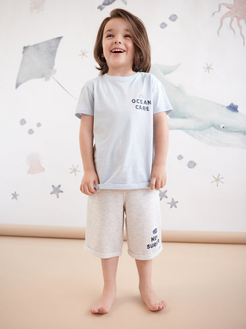 Sinsay Boy's Light Grey Short With A Print  | Sinsay In Lebanon