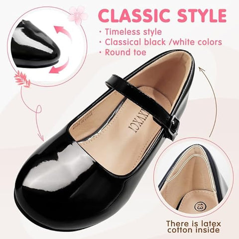 CIXVXCI Girl's Black Low Heels Ballerina | CIXVXCI In Lebanon
