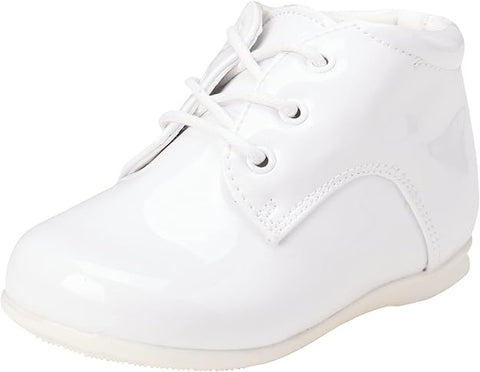Josmo Baby Boy's White First Steps Hi Top Walking Dress Shoe |Josmo In Lebanon
