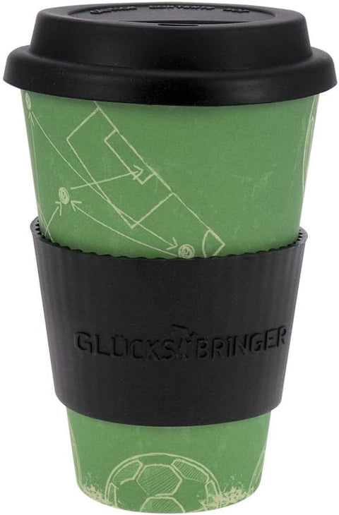 Ebos Black & Green Glucks Bringer Melamine Cup With Silicone Lid | Ebos In Lebanon