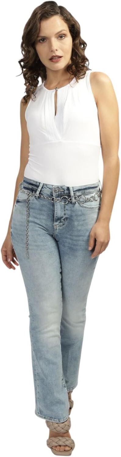 Guess Women's White Eco Sleeveless Aubrey Blouse | Guess In Lebanon