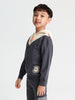 Sinsay Boy's Dark Grey & Beige Hooded Jacket | Sinsay In Lebanon