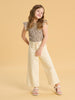 Sinsay Girls’ Cream Wide-Leg Culotte Jeans | Sinsay in Lebanon