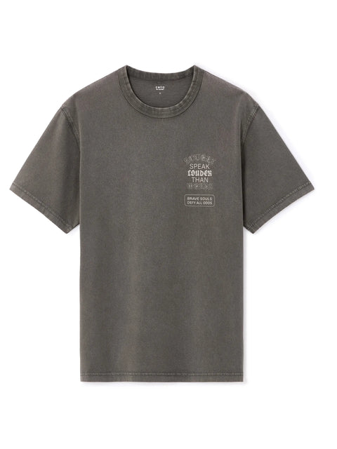 Celio Men's Dark Grey Boxy Cut T-Shirt | Celio In Lebanon