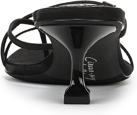 Circus NY by Sam Edelman Women's Black Juliet Strappy Kitten-Heel Sandals | Circus NY In Lebanon