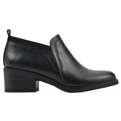 White Mountain Women's Culvert Ankle Booties (Black Smooth) - Size 8.0 M