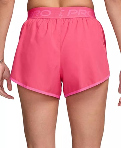 Nike  Women's Bright Red  Pro Tempo Mid-Rise Biker Shorts|  Nike  in Lebanon