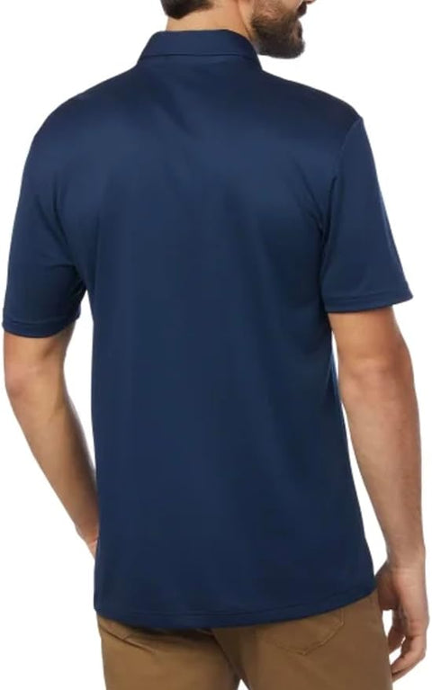 Adidas Men’s Navy Core Chest Stripe Polo Neck T-Shirt | Adidas In Lebanon