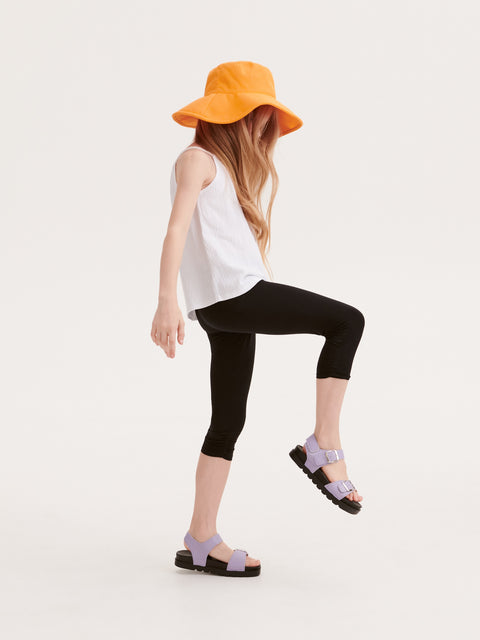 Reserved Girl's Black Ruched Leggings | Reserved In Lebanon