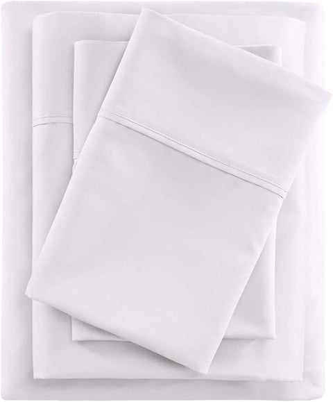 BeautyRest White Queen Cotton Blend 600-Thread Count 4Pcs Bed Sheet Set | BeautyRest In Lebanon