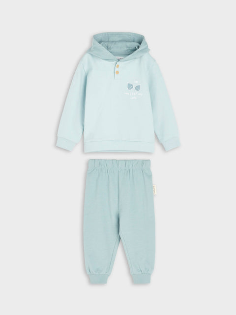 Sinsay Baby Boy's Light Turquoise Sweatshirt And Trousers Set | Sinsay In Lebanon