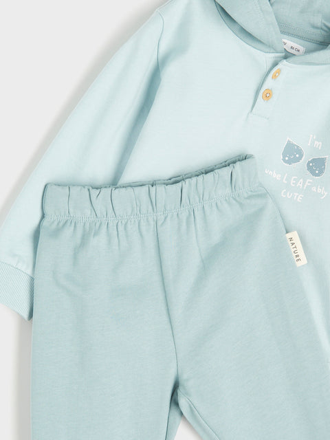 Sinsay Baby Boy's Light Turquoise Sweatshirt And Trousers Set | Sinsay In Lebanon