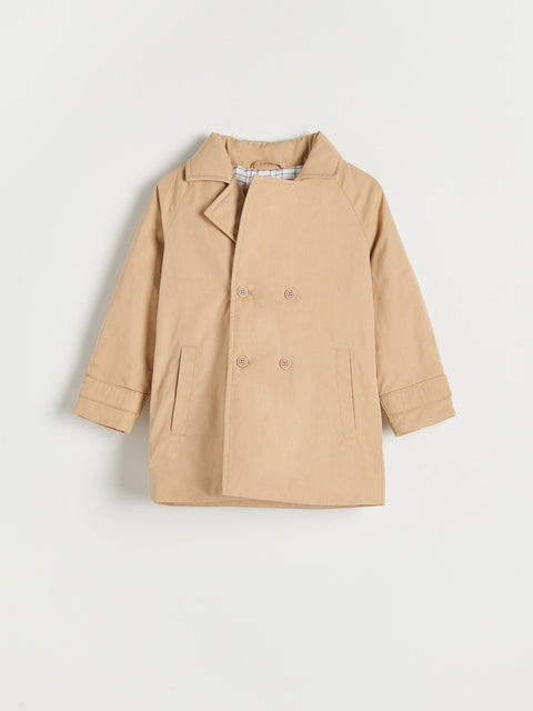 Reserved Boy's Beige Coat With Recycled-fabric Insulation | Reserved In Lebanon