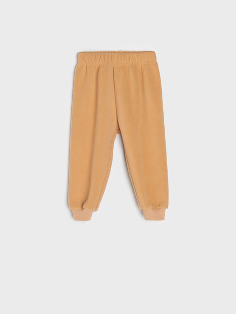 Beige sweatpants on a white background