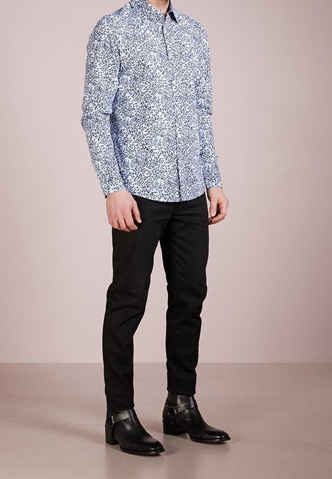 Michael Kors Men's Blue & Navy Slim Fit Button Down Shirt | Michael Kors In Lebanon