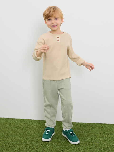 Sinsay Boy's Beige Long Sleeve Blouse With Decorative Buttons | Sinsay In Lebanon
