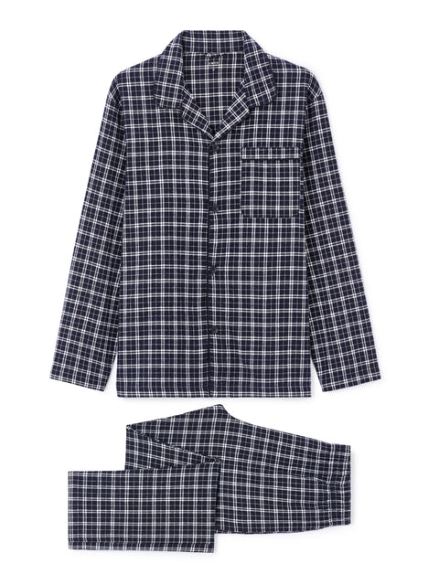Celio Men's Navy Plaid Pajama Set | Celio In Lebanon