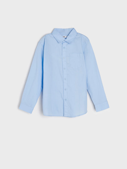 Sinsay Boy's Light Blue Shirt With Classic Collar | Sinsay In Lebanon