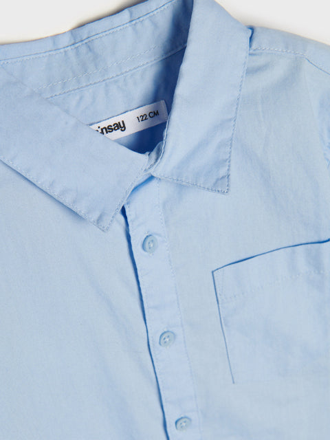 Sinsay Boy's Light Blue Shirt With Classic Collar | Sinsay In Lebanon