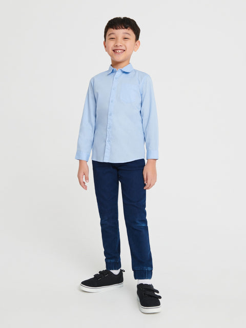 Sinsay Boy's Light Blue Shirt With Classic Collar | Sinsay In Lebanon