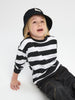 Sinsay Boys Black/white striped sweatshirt AYA