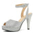 Fereshte Women's Silver Heeled Sandals