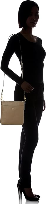 Coach Women's Beige Crossgrain Leather Kitt Crossbody |Coach In Lebanon