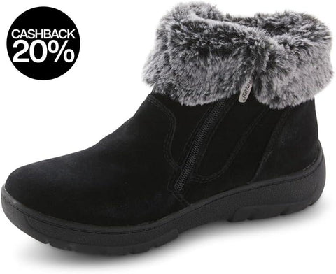 Khombu Women's Black Jessica All Weather Ankle Boots | Khombu In Lebanon