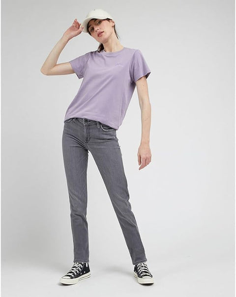 Lee Women's Purple Crew Neck Logo T-Shirt | Lee In Lebanon