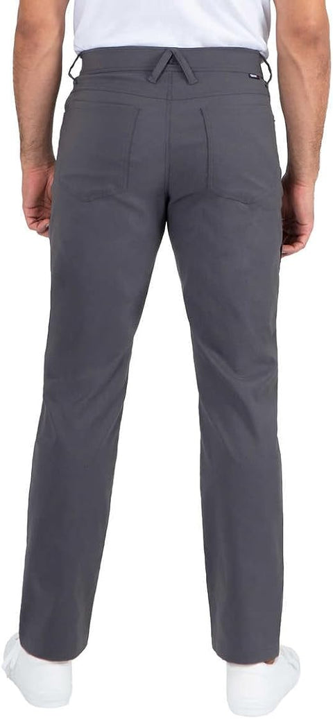 Gerry Men's Dark Grey Venture Commuter Tech 5 Pocket Stretch Fabric Comfort Waistband Pant | Gerry In Lebanon