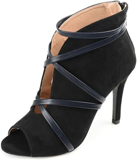 Journee Collection Women's Black Wd-Samara Heels |Journee Collection In Lebanon