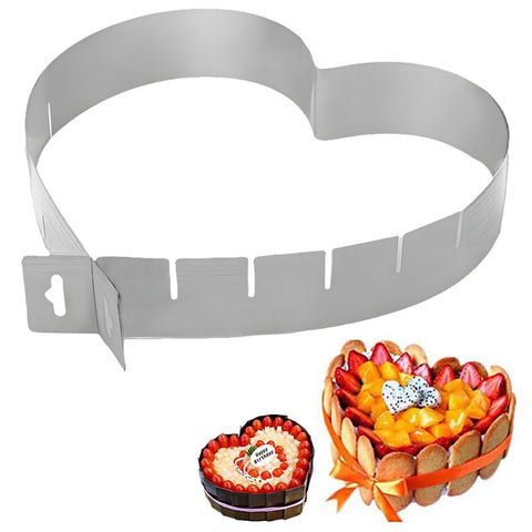 Kitchen Life Heart Cake Mould Adjustable Sides From 12 to 26cm | Kitchen Life In Lebanon