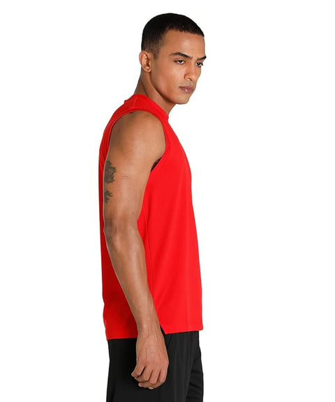Puma Men's Red Regular Fit Sports Tank Top | Puma In Lebanon