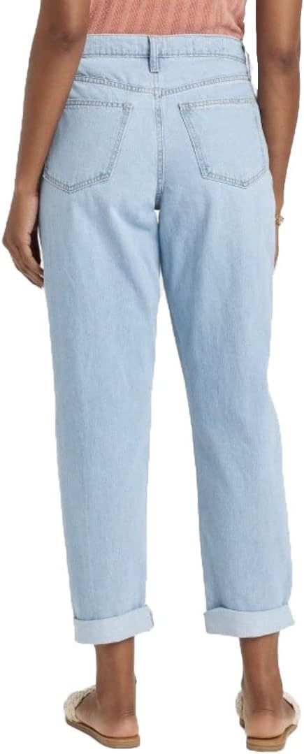 Universal Thread Women's Light Blue Mid-Rise Boyfriend Jeans |Universal Thread In Lebanon