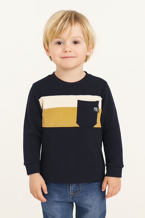 POMPdeLUX Boy's Multicolor Long-Sleeve Blouse |POMPdeLUX in Lebanon