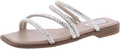 Steve Madden Women's Silver Rhinestone Starie Sandals | Steve Madden In Lebanon
