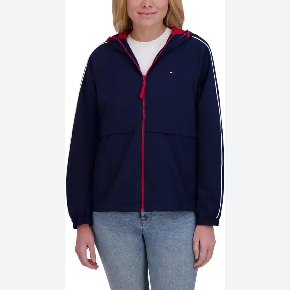 Tommy Hilfiger Women's Navy Windbreaker Jacket