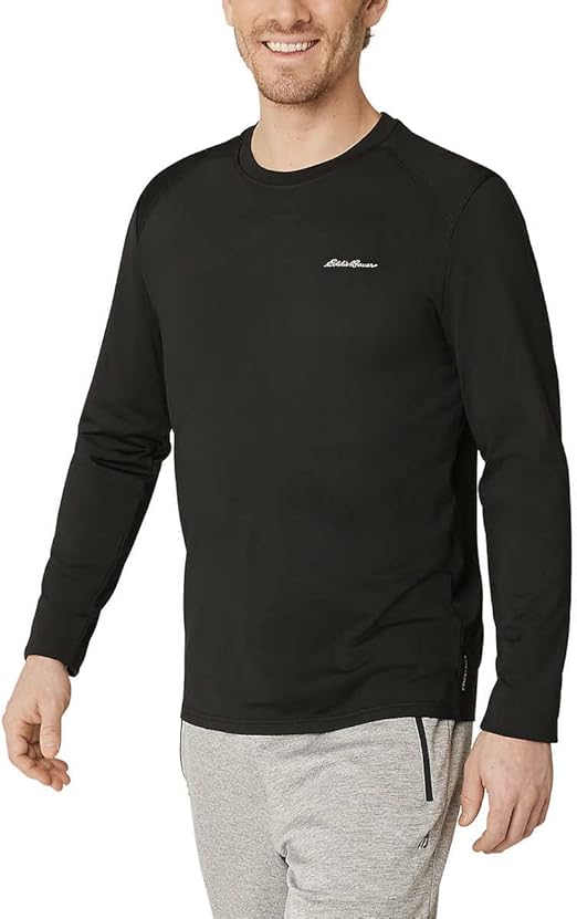Eddie Bauer Men's Black Active Tee Crewneck Moisture Wicking Blouse | Eddie Bauer In Lebanon