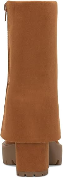 INC International Concepts Women's Camel Suede Acelina Fold-Over Cuffed Dress Boots | INC International Concepts In Lebanon