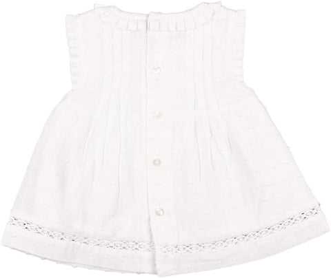 Charanga Baby Girl's  White Dress 78150 CR41 shr